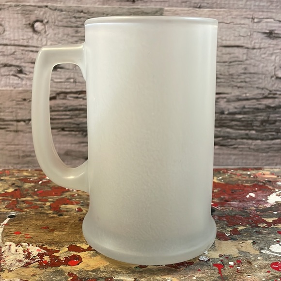 Giftcraft 1986 John Lamb Who Farted Frosted Glass Mug - Picture 5 of 10